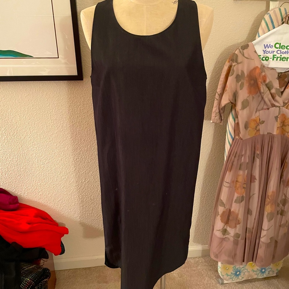Hackwith Raw Denim Look Shift Dress